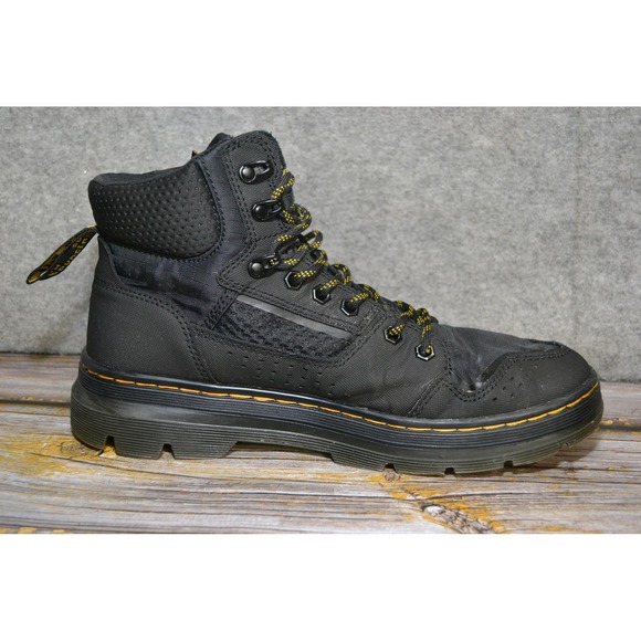 Dr Martens Rilla Boots Mens Size 10 Black Air Cushion Hiking Work Combat - Picture 10 of 16